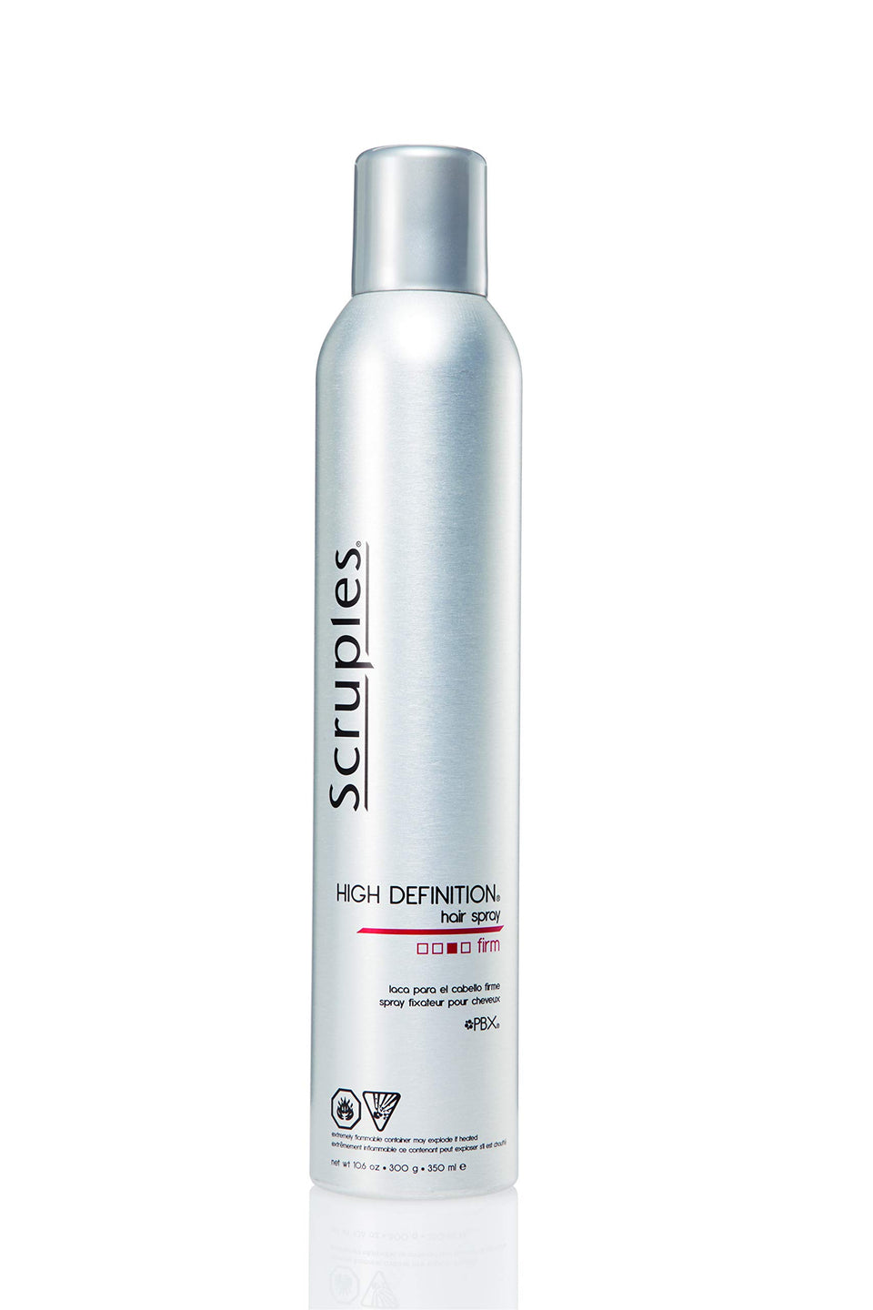 Scruples front can showing label and volumizing benefit
