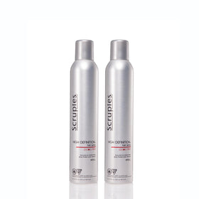 Scruples front packaging showing volumizing hairspray and benefits