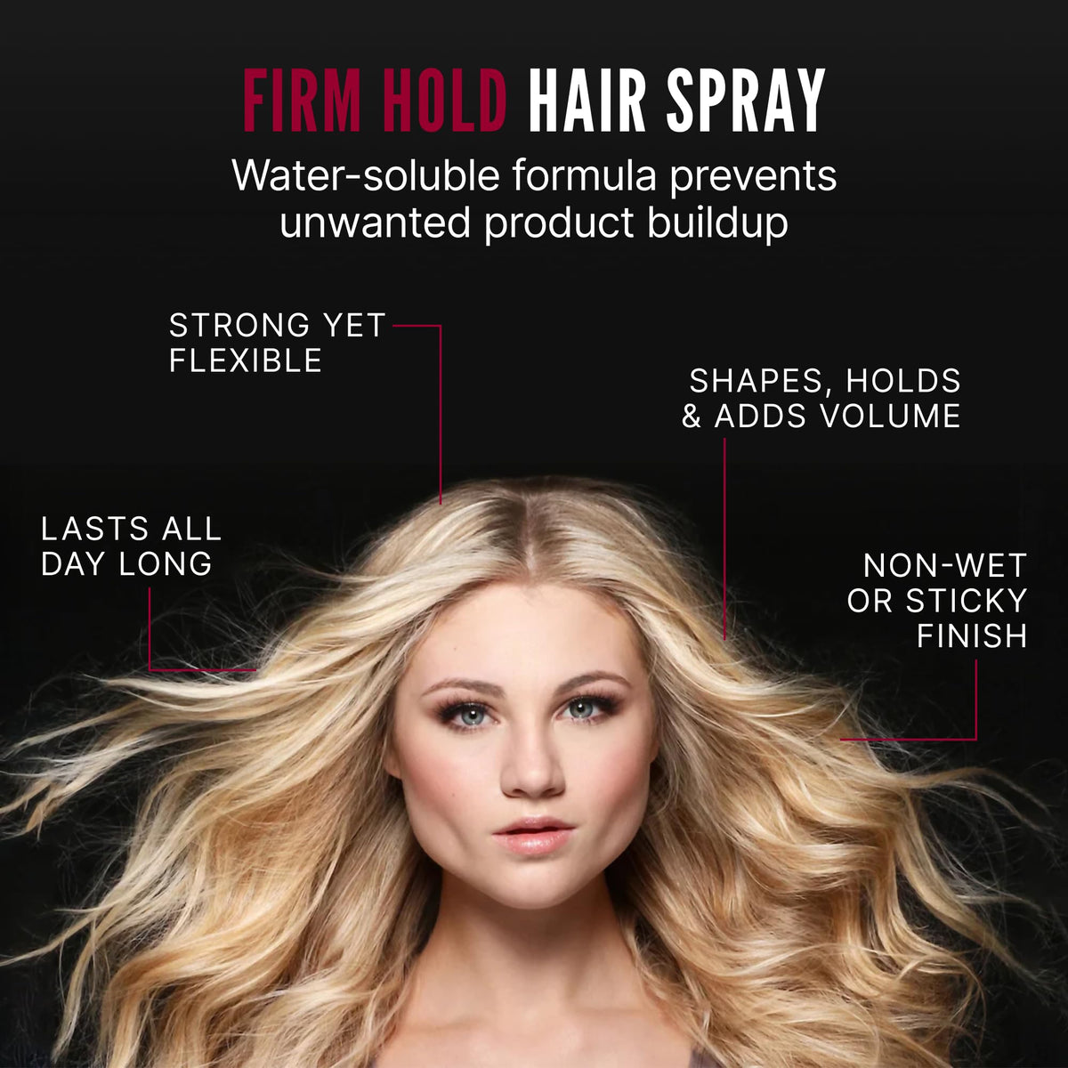 Scruples in-use during salon styling showing long-lasting hold benefit