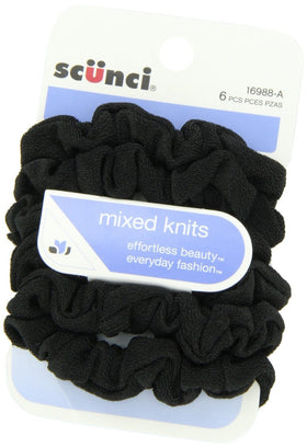 Scunci lifestyle image of woman tying mini slinky for a secure ponytail