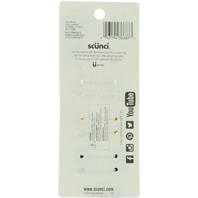 Scunci closed mini jaw clip detail demonstrating compact secure hold