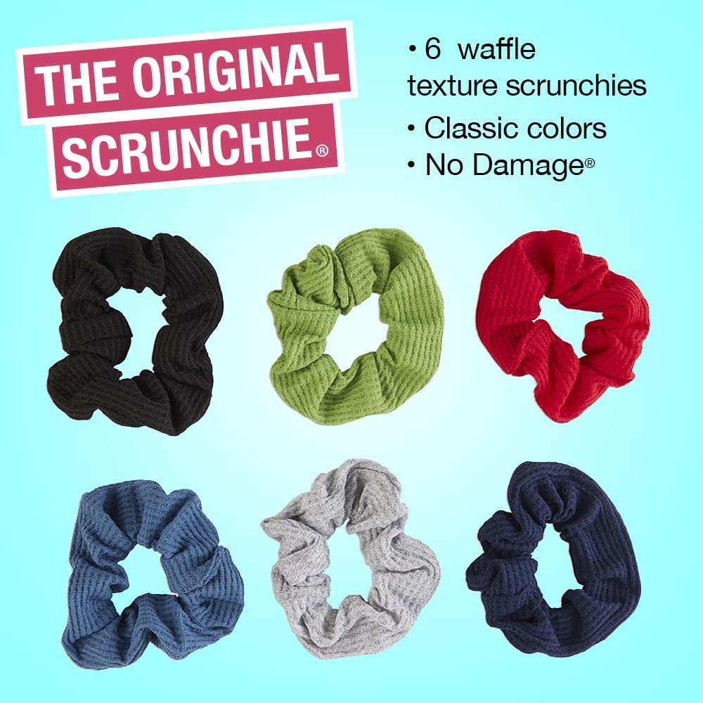 scunci scrunchie worn on wrist as accessory and quick on-the-go convenience