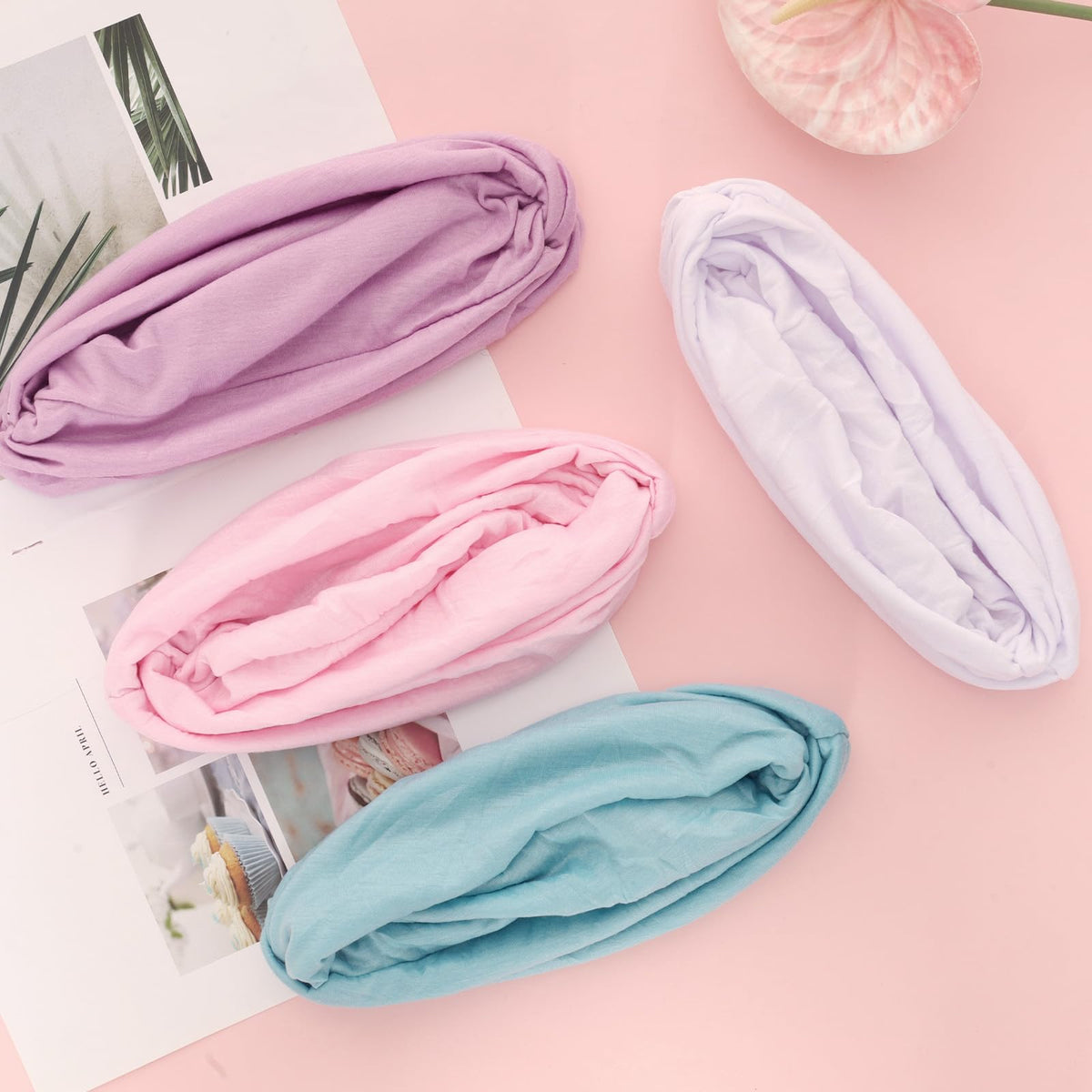 Sdfvsdg four-color pack laid out to show blue purple pink white options and gift-ready presentation