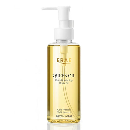 SDUQULK ERAE Queen Oil front bottle shows elegant packaging and quick absorption benefit