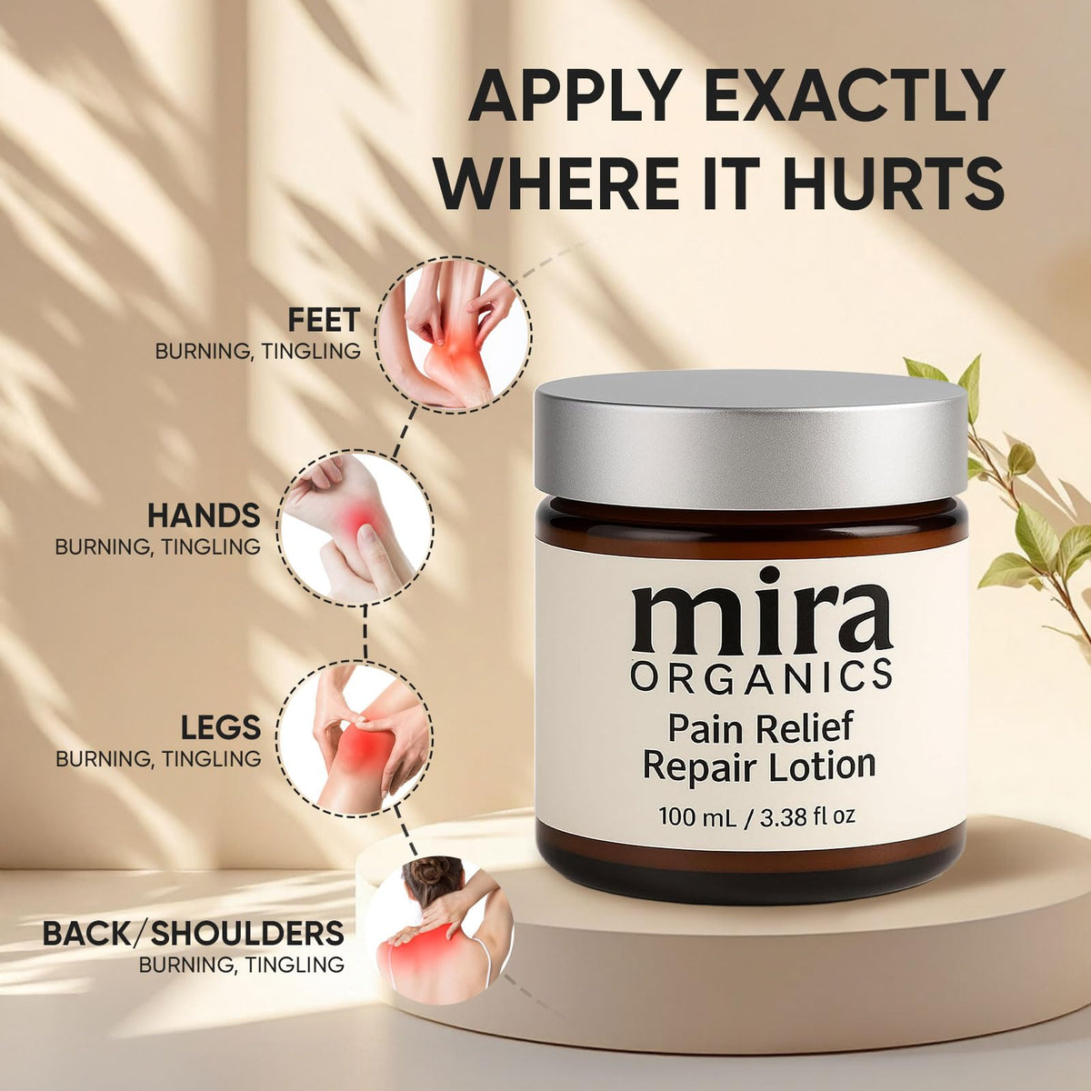 SDXJIOGE applying lotion to leg demonstrating targeted daily care benefit