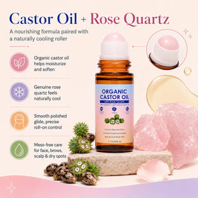 SDXJIOGE rose quartz roller close-up delivering a cooling massage and precise application