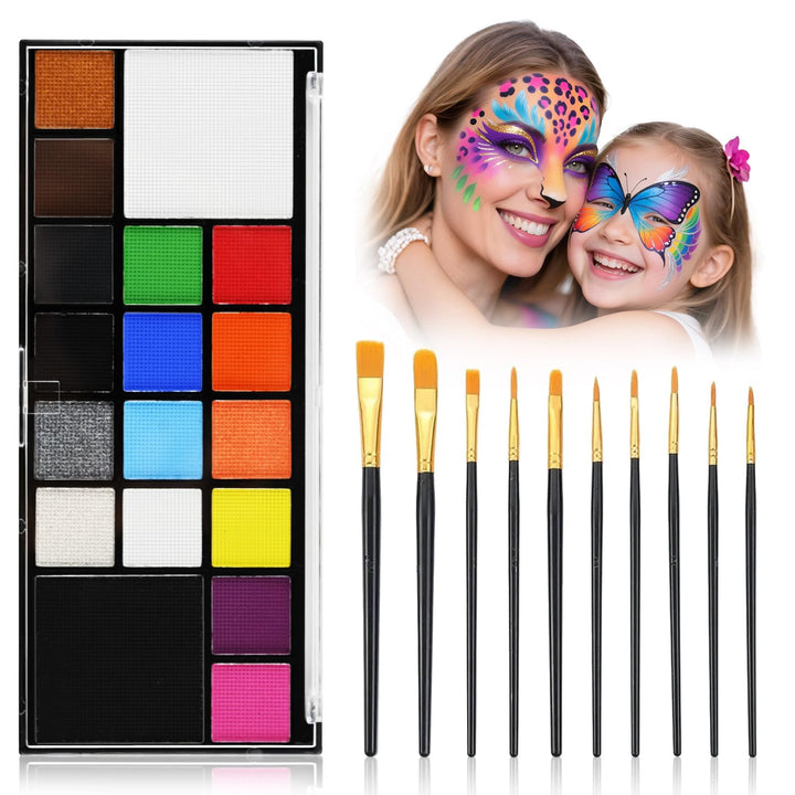 Seaboll palette front packaging showing 18 vibrant colors and compact case for travel