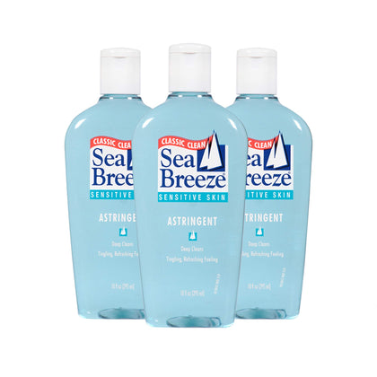 Seabreeze front packaging showing three 10 fl oz bottles and clear branding for convenience