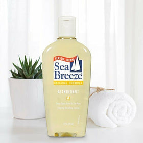 Seabreeze bottle inside gym bag ready for post-workout use and convenience