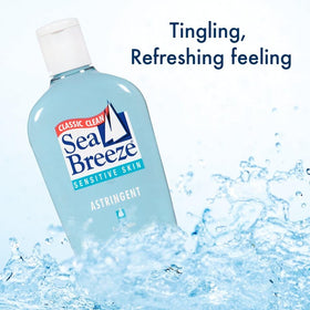 Seabreeze pouring texture on pad demonstrating gentle cleansing action