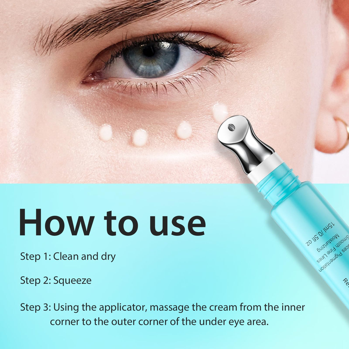 Seacall applying under-eye with roll-on for reduced puffiness
