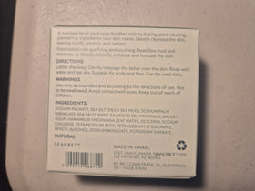 SEACRET application on cheek showing non-abrasive cleansing benefit