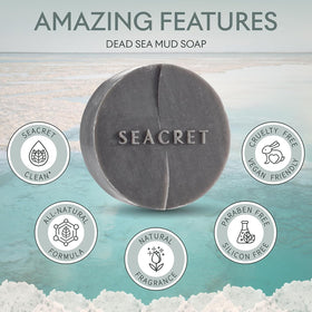 SEACRET soap displayed in bathroom setting suggesting daily spa ritual