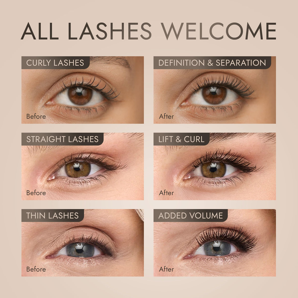 SEACRET label showing Dead Sea minerals for nourishing eyelash benefit