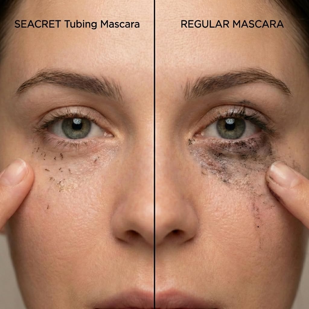 SEACRET wand cone-shaped brush closeup for precise lash separation