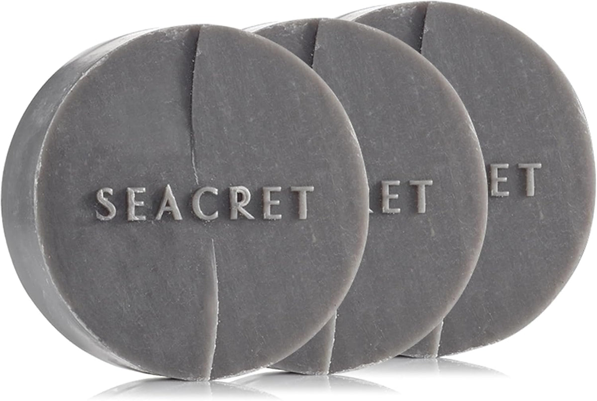 SEACRET close-up of mud soap texture highlighting creamy mineral consistency