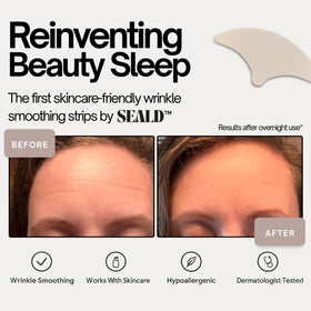 SEALD forehead tape held in hand for size comparison and easy use