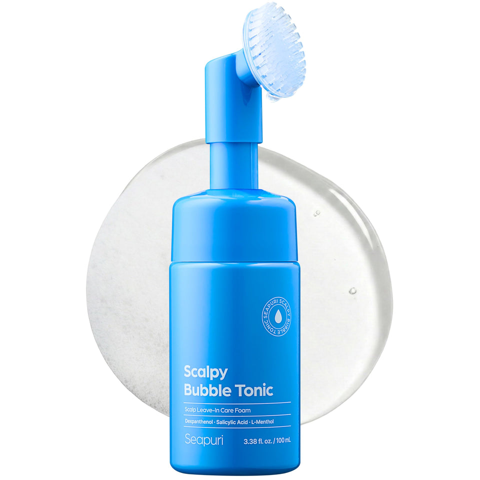 Seapuri bottle front view showing clean design and instant soothing benefit