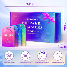 SeasonBliss tablet texture close-up revealing ingredients and dissolving action