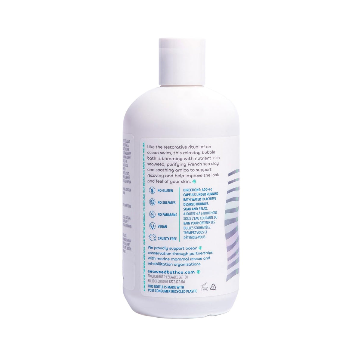 Seaweed Bath Co. arnica and botanicals close-up illustrating soothing actives