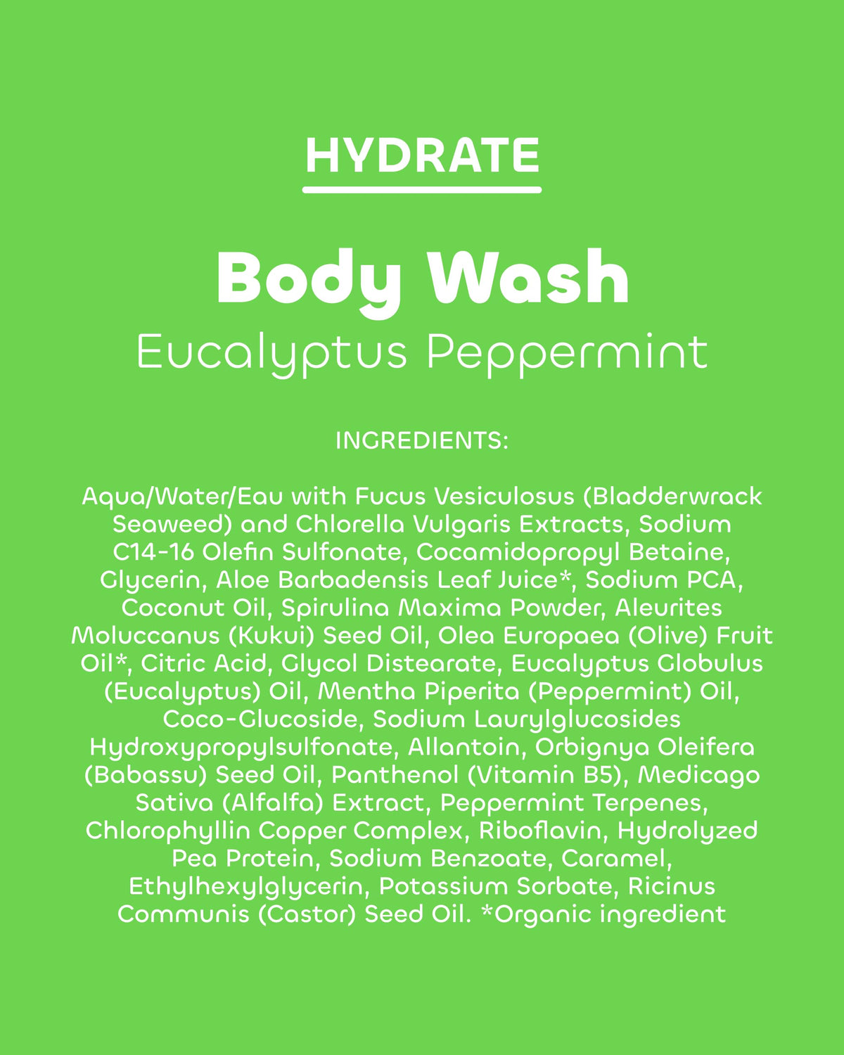 Seaweed Bath Co. styled bathroom scene showing eucalyptus peppermint scent ambiance