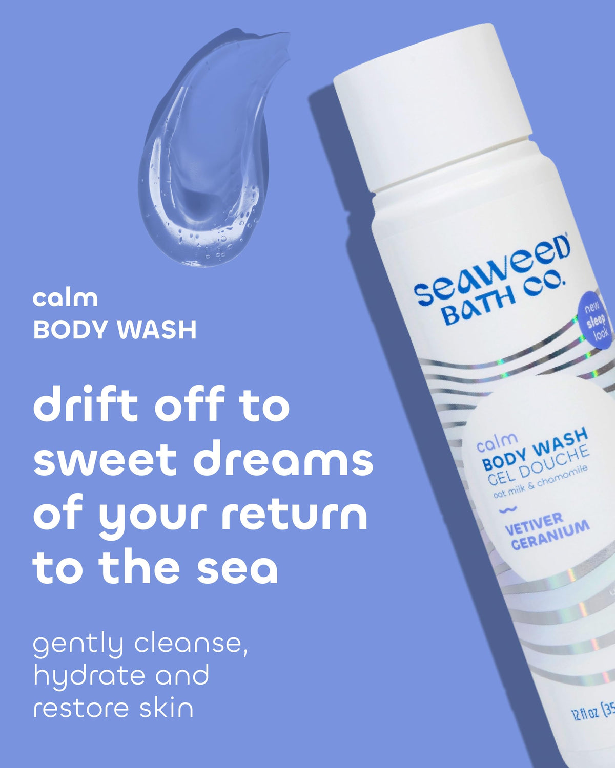 Seaweed Bath Co bottle pump close-up illustrating easy dispensing and travel convenience