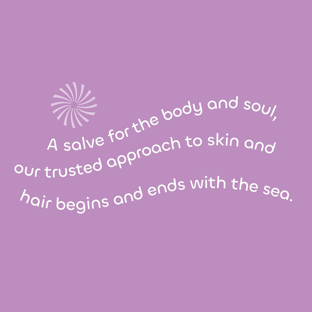 Seaweed Bath Co. bottle label noting 50% recycled plastic and ethical sourcing