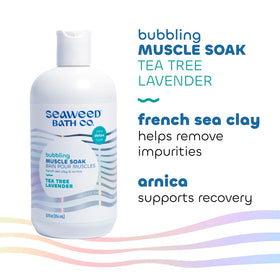 Seaweed Bath Co. French sea clay and seaweed ingredients flatlay for purity