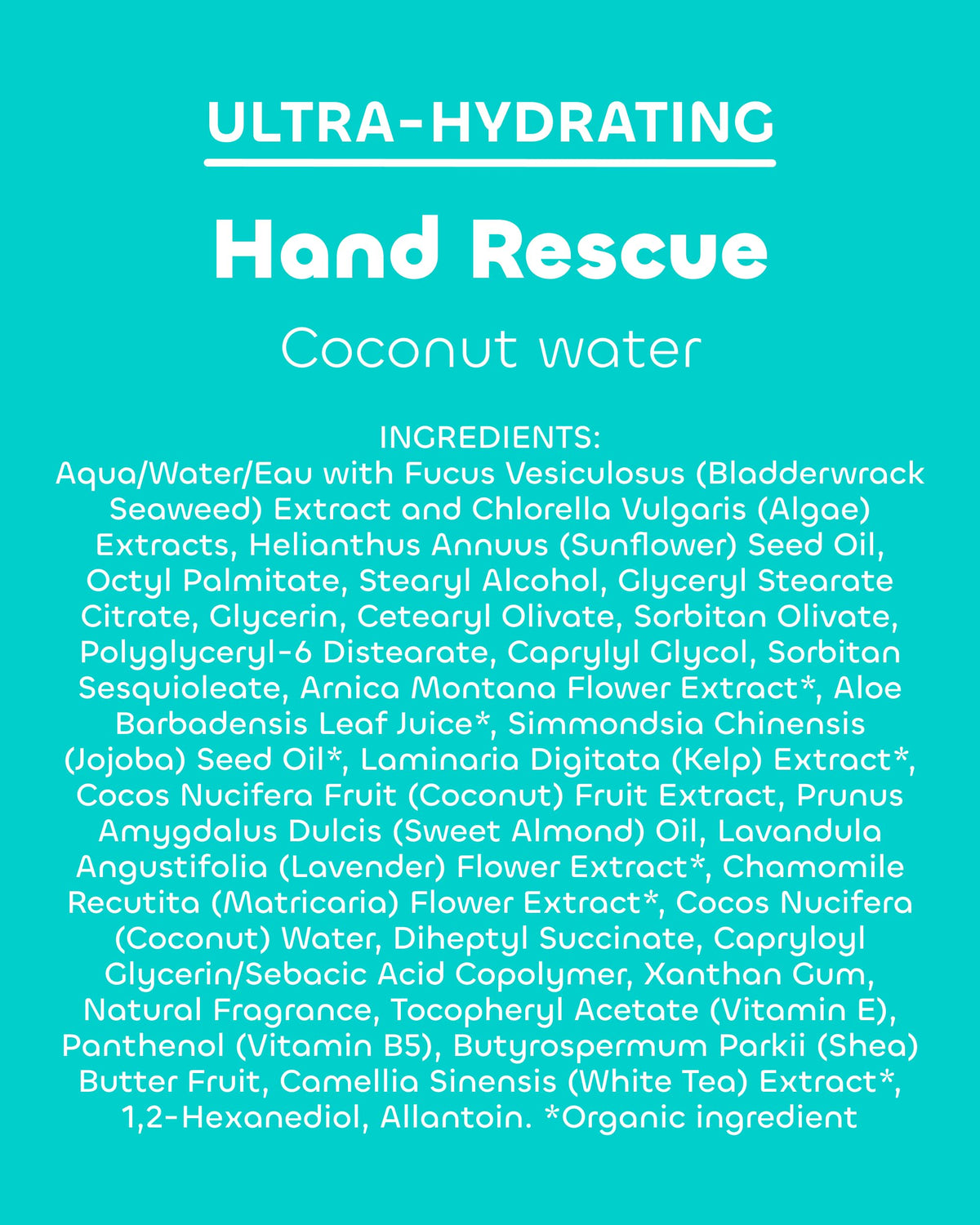 Seaweed Bath Co tube detail on recycled plastic marking highlighting sustainable packaging benefit