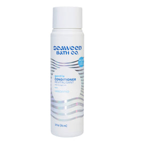 Seaweed Bath Co. front label view showing unscented gentle conditioner benefits