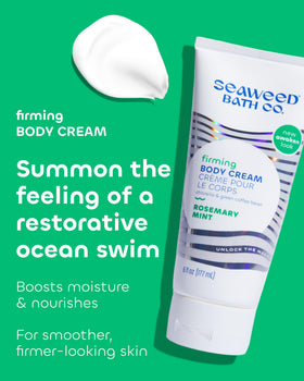 Seaweed Bath Co. cream texture close-up showing rich hydrating consistency