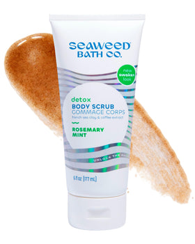 Seaweed Bath Co. front packaging showing product and scent for refreshing exfoliation