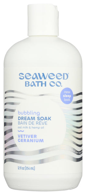 The Seaweed Bath Co. seaweed and oat milk close-up showing marine nutrients and hydration benefit