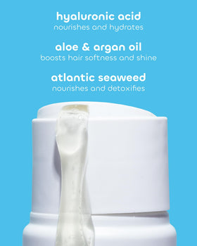 Seaweed Bath Co. creamy lather close-up demonstrating gentle cleansing