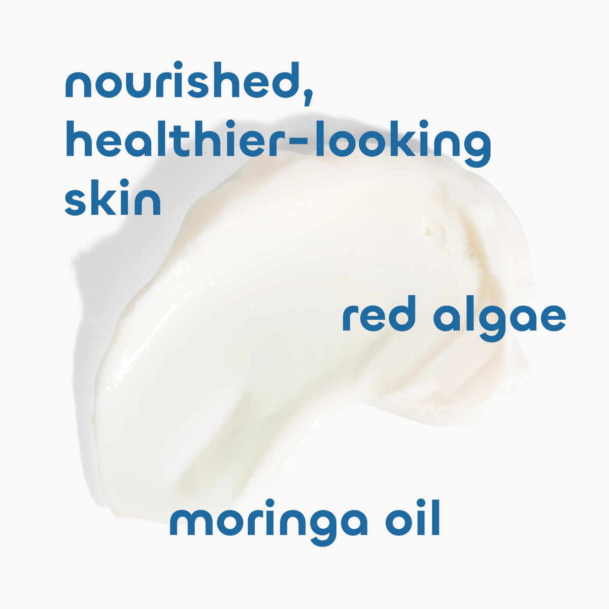 Seaweed Bath Co lotion texture close-up showing creamy, fast-absorbing formula benefit