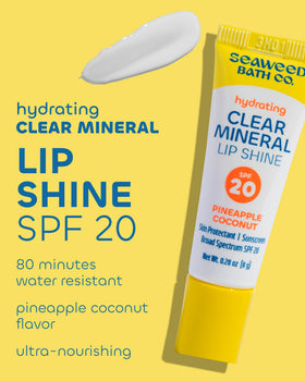 Seaweed Bath Co twist-up texture gliding on lips for smooth hydration
