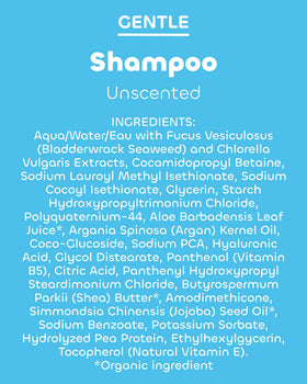 Seaweed Bath Co. recycled-plastic texture close-up emphasizing sustainable packaging