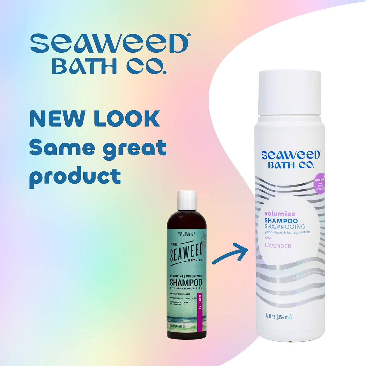 Seaweed Bath Co. pump and cap close-up highlighting easy dispensing
