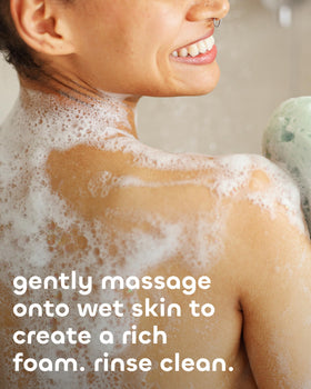 Seaweed Bath Co in-shower lifestyle photo creating a calm bathing routine