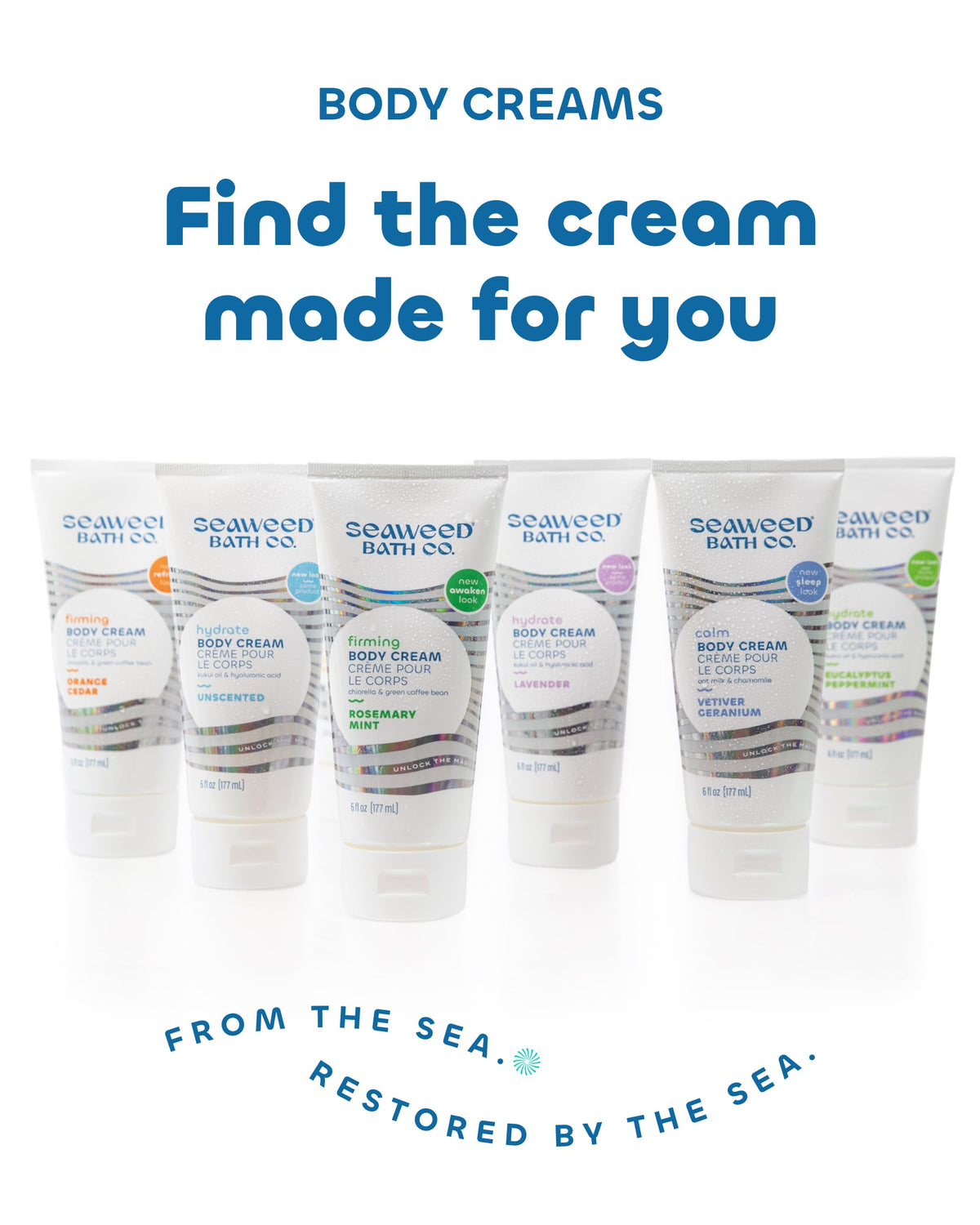 Seaweed Bath Co. 6 oz size shown with scale to confirm compact travel-friendly container