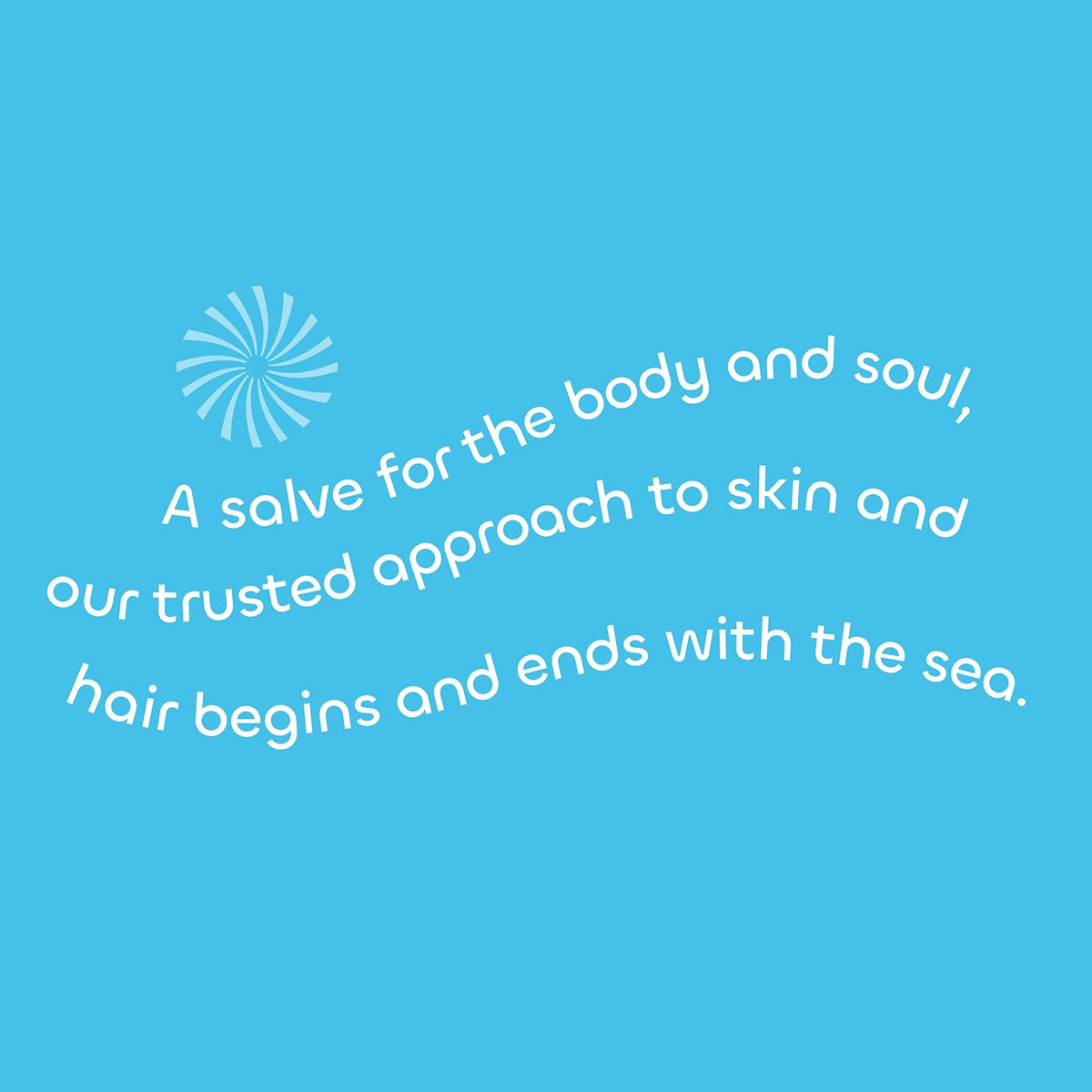 Seaweed Bath Co. recycled packaging and label emphasizing sustainability benefit