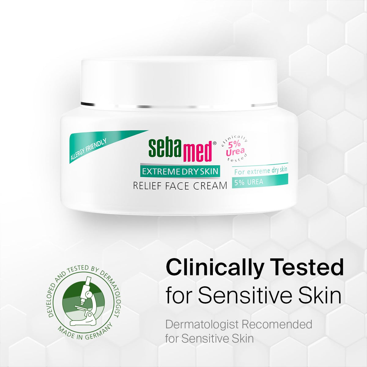 sebamed in bathroom setting on counter conveying daily routine hydration benefit