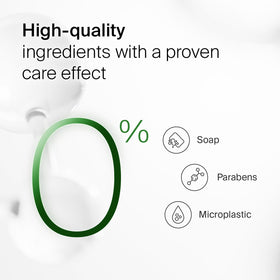 SEBAMED bottle label detail showing ingredient clarity and pH-friendly benefit