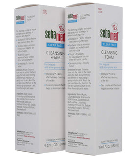 Sebamed label close-up highlighting pH 5.5 and key ingredients for informed choice