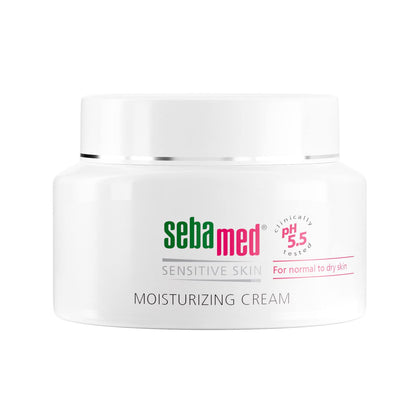 SEBAMED front packaging showing bottle and clear product benefit