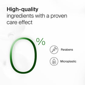 sebamed ingredient label detail showing urea and plant-derived actives benefit