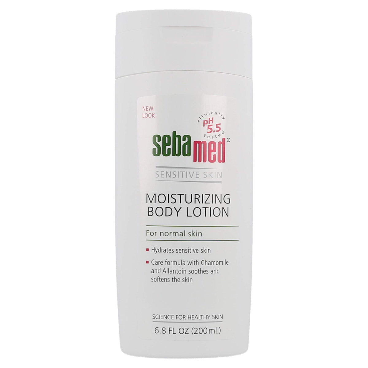 SEBAMED front packaging showing bottle and label, clear brand hydration benefit