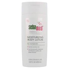 SEBAMED front packaging showing bottle and label, clear brand hydration benefit