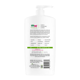 SEBAMED lotion texture close-up demonstrating lightweight absorbency benefit