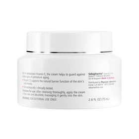 SEBAMED tube cap detail highlighting easy controlled dispensing benefit